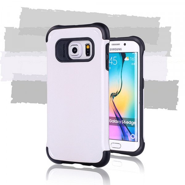 Wholesale Samsung Galaxy S6 Slim Shield Hybrid Case (White)